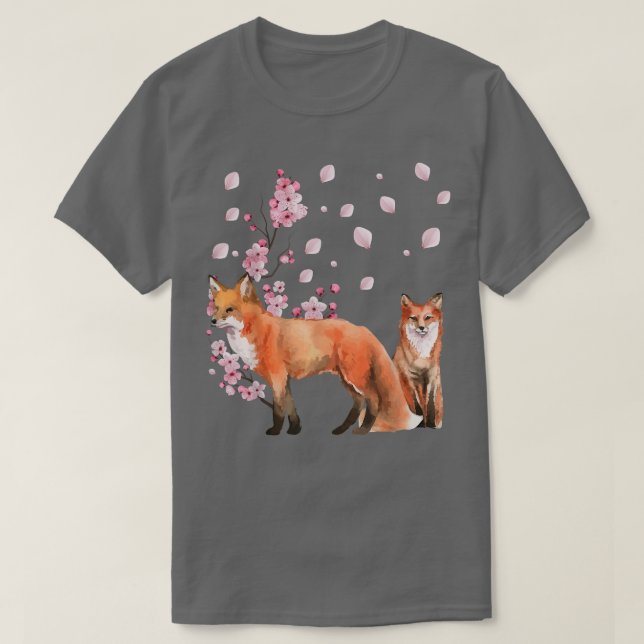 Camiseta Fo Japonês Aestético Cherry Blossom Flower Vintag (Frente do Design)