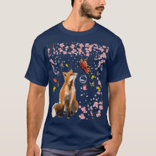 Camiseta Fo Japonês Art Cherry Blossom Sakura Flower Vinta