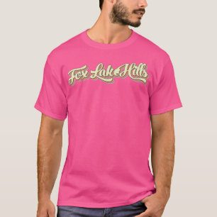 Camiseta Fo Lake Colinas T Baseball de Arte Retroativa Vint