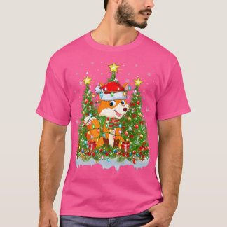 Camiseta Fo Lighting Xmas Tree Lover Engraçado No Natal