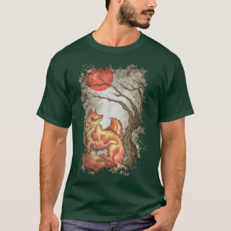 Camiseta Fo Linda Árvore Animal Moon Nature Lover 1356