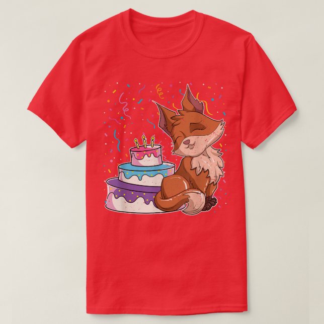 Camiseta Fo Lover Forest Animal Party Cake Cu (Frente do Design)