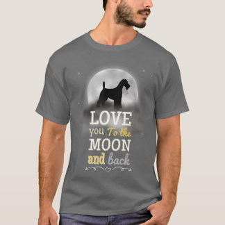 Camiseta Fo Terrier Dog Love To Moon