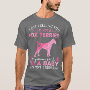 Camiseta Fo Terrier Mãe Bebê Engraçado Cachorro Cute Propri
