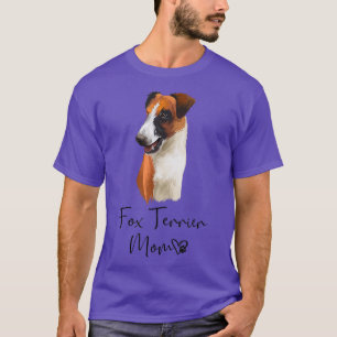 Camiseta Fo Terrier Mãe Cute Puppy Dog Proprietário De Terr