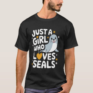 Camiseta Foca Apenas Uma Garota Que Ama Focas