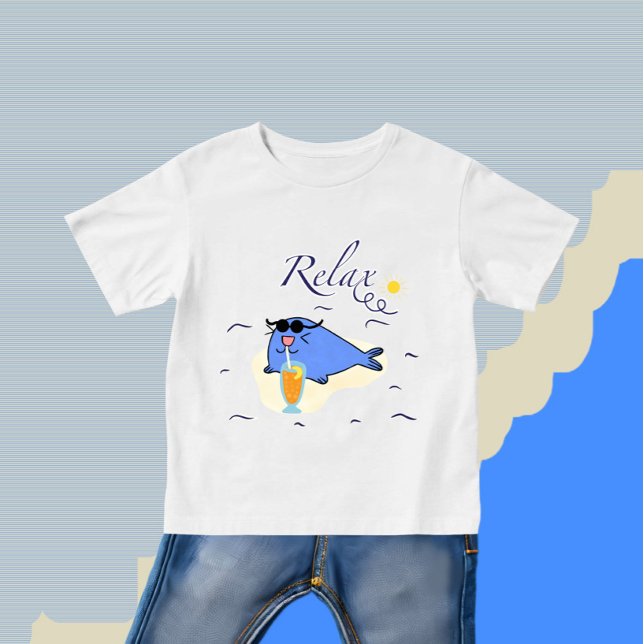 Camiseta Foca-azul (Criador carregado)