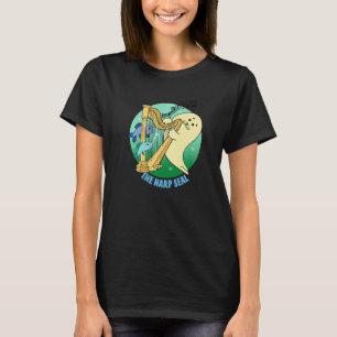 Camiseta Foca Harpa Fofa Tocando a Harpa