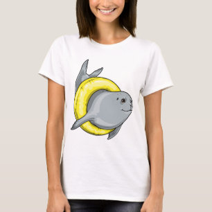 Camiseta Foca Natação Boia inflável verão