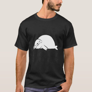 Camiseta Foca Preguiçosa Tardia Melhor Mais Vale Tarde do q
