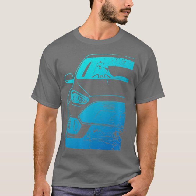 Camiseta Focalizar carro RS Estilo usado Estilo Ventilador  (Frente)