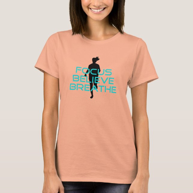Camiseta Foco Acredita Respirar Aqua (Frente)