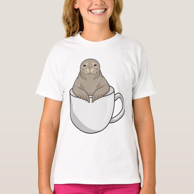 Camiseta Foco com copo de café (Frente)