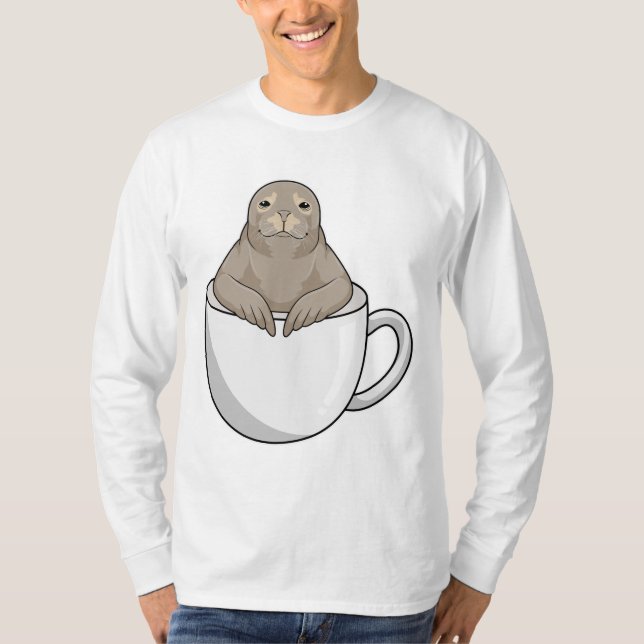 Camiseta Foco com copo de café (Frente)