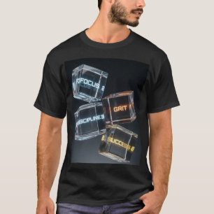 Camiseta Foco DETERMINAÇÃO DISCIPLINA SUCESSO - Cubos de Vi