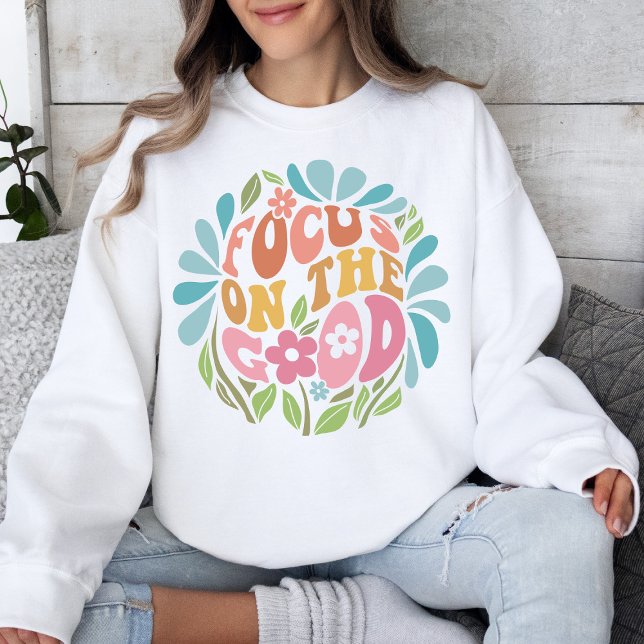 Camiseta Foco No Bom Retrovisor De Mensagens Positivas (Criador carregado)