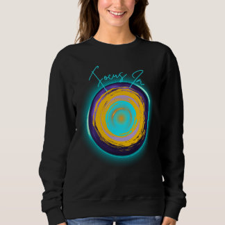 Camiseta Foco no - Design abstrato de energia do Neon Swirl