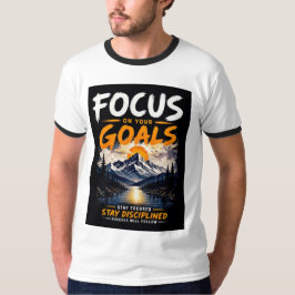 Camiseta Foco Nos Seus Objetivos Motivacional