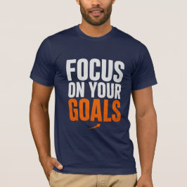 Camiseta FOCO NOS SEUS OBJETIVOS – Tipografia Motivacional