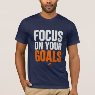 Camiseta FOCO NOS SEUS OBJETIVOS – Tipografia Motivacional 