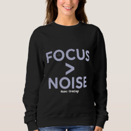 Camiseta FOCUS > NOISE Tipografia Moderna Motivacional