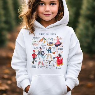 Camiseta Fofa 12 Dias de Natal Clássico infantil