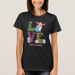 Camiseta Fofa Amor Gnomo Leopardo Oncologia Enfermeira Feli