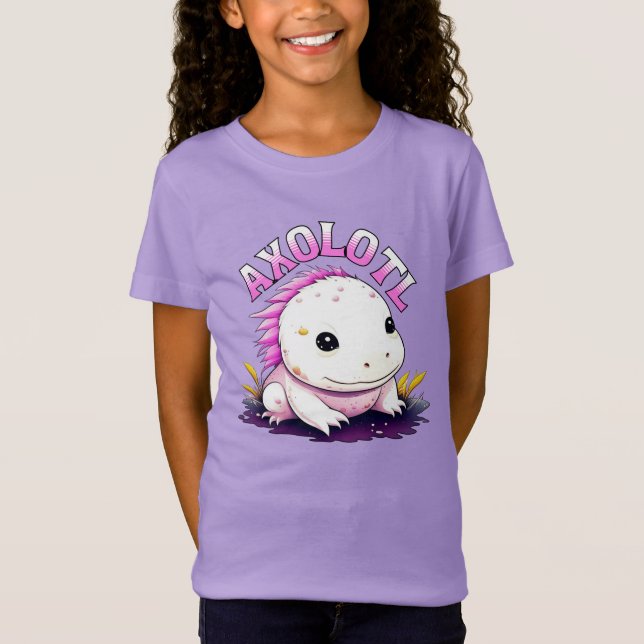 Camiseta Fofa Axolote Kawaii  (Frente)