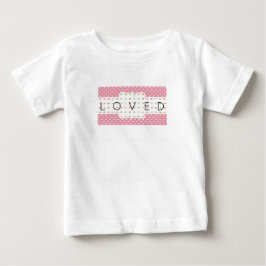 Camiseta Fofa Corações Pastéis e Pontinhos Amada