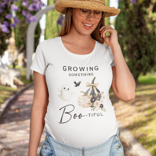 Camiseta Fofa 'Crescendo algo BOO-nito' mamãe de primeira v