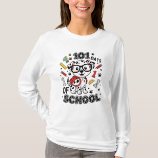 Camiseta Fofa de 101 Dias de Escola | Volta às Aul