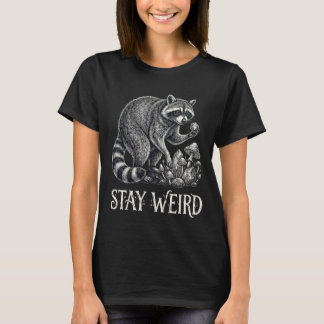 Camiseta Fofa de Guaxinim Timothy Fique Estranho