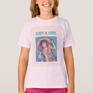 camiseta fofa de menina