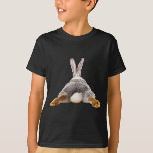 Camiseta fofa de rabo de coelho bunny 