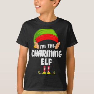 Camiseta Fofa Elfo Encantador Correspondência Família Grupo