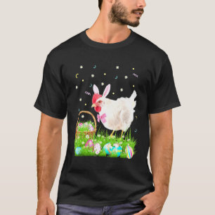 Camiseta Fofa Galinha Páscoa Dia Coelho Ovos Fantasia de Pá