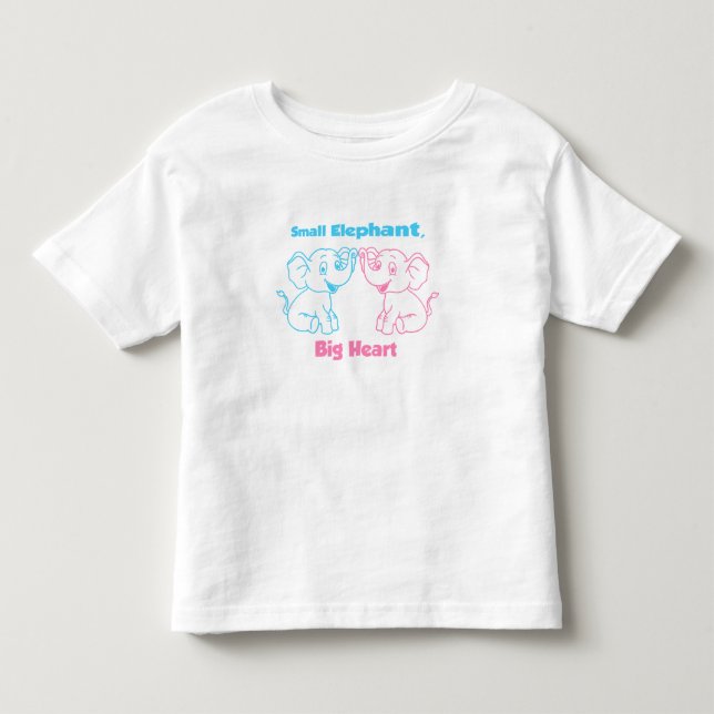 Camiseta Fofa para Crianças – Presente de Elefante (Frente)
