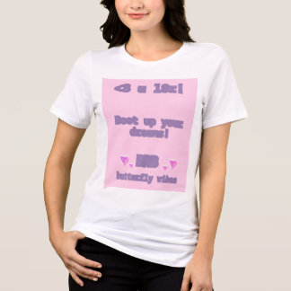 Camiseta fofa para mulheres com linguagem de texto