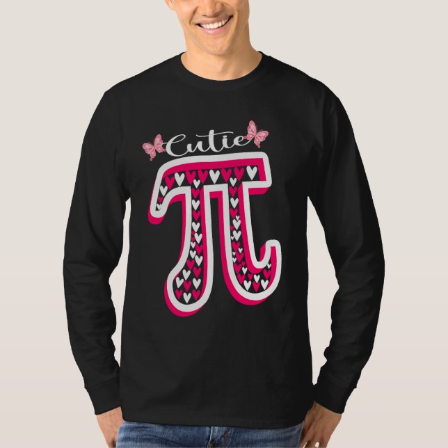 Camiseta Fofa Pi Dia dos Namorados Pi Dia da Matemática Pro (Frente)