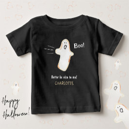Camiseta Fofinho Fantasma Boo Espiritual Bebê Primeiro Hall