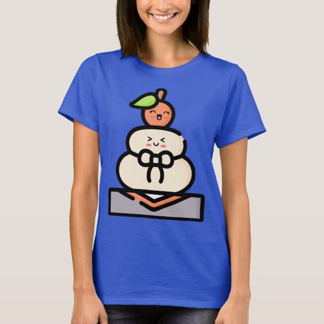 Camiseta Fofinho Kawaii Kagami Mochi (Frente)
