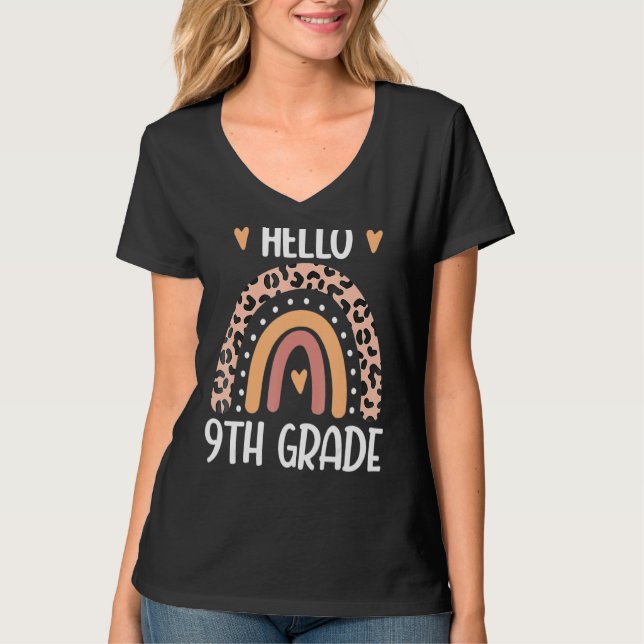 Camiseta Fofo 9º ano do último dia de professores moças (Frente)