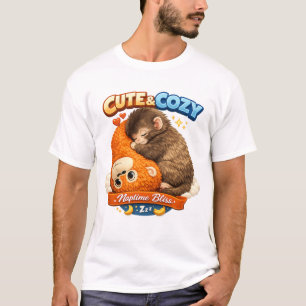 Camiseta Fofo & Aconchegante Soninho Feliz Bebê Animal