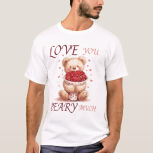 Camiseta Fofo "Amo Você Ursinho Muito" Urso de Pelúcia