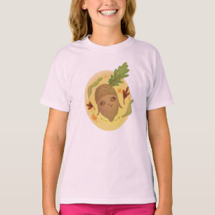 Camiseta fofo bolota no outono