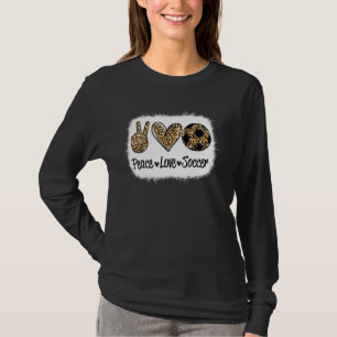 Camiseta Fofo De Futebol De Paz Para Meninas Adolescentes, 