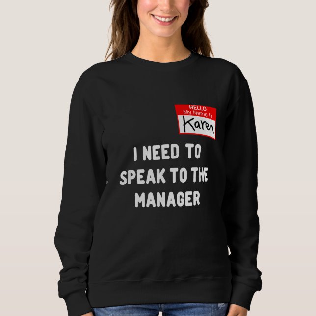 Camiseta Fofo De Karen Halloween Que Preciso Falar Com T (Frente)