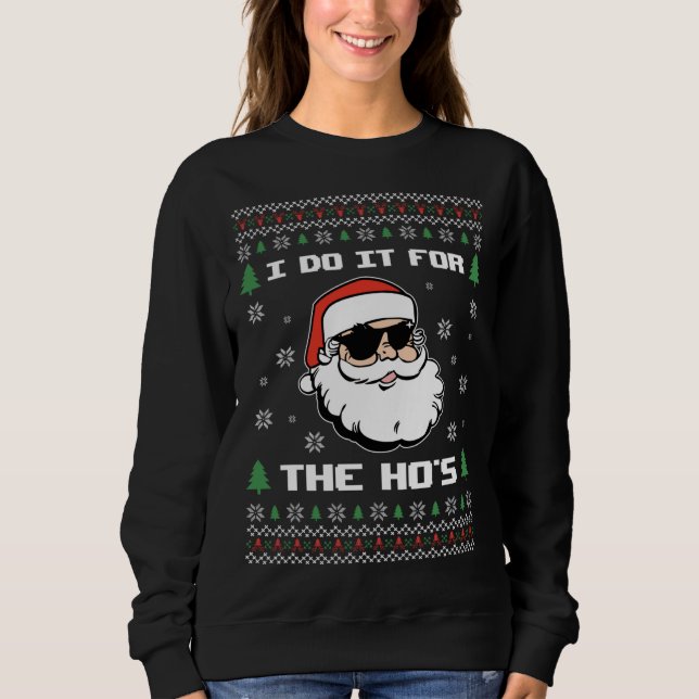 Camiseta Fofo de Natal, doce Engraçado Papai Noel Eu Faço (Frente)