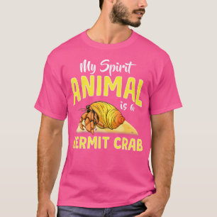 Camiseta Fofo Engraçado Meu Animal Espírito É Um Caranguejo