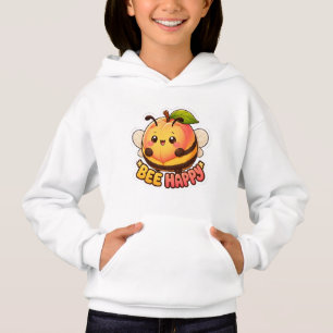 Camiseta Fofo Kawaii Peach Abelha Feliz Piada Divertida